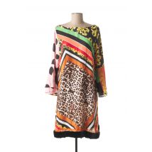 MUCHO GUSTO - Robe mi-longue orange en polyester - Femme - Taille 36 - Modz