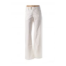 FERRE - Pantalon droit blanc en coton - Femme - Taille 52 - Modz