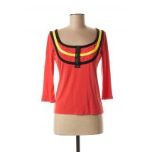LO! LES FILLES - T-shirt rouge en modal - Femme - Taille 36 - Modz