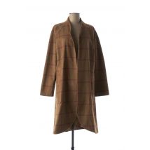 LA FEE MARABOUTEE - Manteau long marron en acrylique pour femme - Taille 36 - Modz