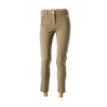 ABSOLU - Pantalon 7/8 vert en coton - Femme - Taille 36 - Modz