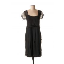 TRANSIT - Robe mi-longue noir en viscose - Femme - Taille 40 - Modz