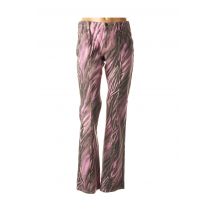 ANGELO MARANI - Pantalon flare rose en coton - Femme - Taille 36 - Modz