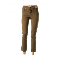 ANGELO MARANI - Pantalon 7/8 vert en coton - Femme - Taille 34 - Modz