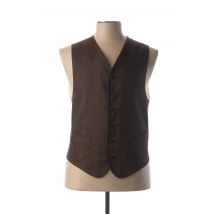 JEAN DE SEY - Gilet sans manche marron en soie - Homme - Taille S - Modz