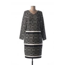 IMPULSION - Robe mi-longue noir en coton - Femme - Taille 40 - Modz