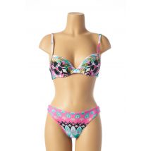 IMEC - Maillot de bain 2 pièces rose en polyamide - Femme - Taille 36 - Modz