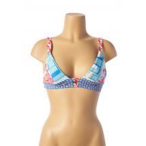 PIHA - Haut de maillot de bain bleu en polyester - Femme - Taille 38 - Modz