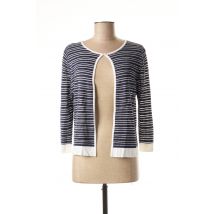 DANEVA - Gilet manches longues bleu en viscose - Femme - Taille 38 - Modz