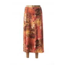 BRIGITTE SAGET - Jupe longue orange en viscose - Femme - Taille 44 - Modz