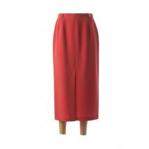 FEDORA - Jupe longue rouge en polyester - Femme - Taille 40 - Modz