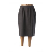 MARYVET - Jupe mi-longue gris en polyester - Femme - Taille 44 - Modz