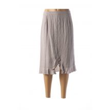 TELMAIL - Jupe mi-longue gris en viscose - Femme - Taille 46 - Modz