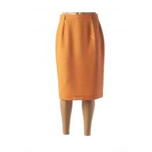 FEDORA - Jupe mi-longue orange en polyester - Femme - Taille 42 - Modz
