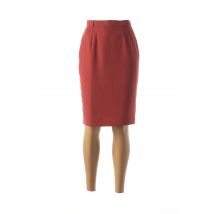 FEDORA - Jupe mi-longue rouge en polyester - Femme - Taille 38 - Modz