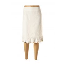 ANNE KELLY - Jupe mi-longue beige en bambou - Femme - Taille 40 - Modz