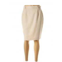 FEDORA - Jupe mi-longue beige en lin - Femme - Taille 42 - Modz