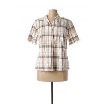 FOSBY - Chemisier marron en coton - Femme - Taille 38 - Modz