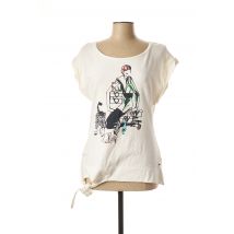 CKS - T-shirt beige en coton - Femme - Taille 40 - Modz