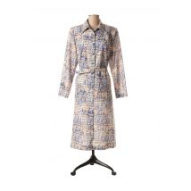 TRIOMPHE DE PARIS - Robe mi-longue bleu en polyester - Femme - Taille 44 - Modz