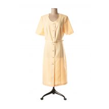 ALMINA - Robe mi-longue jaune en polyester - Femme - Taille 46 - Modz