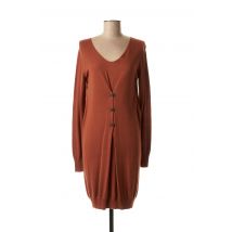 CKS - Robe mi-longue marron en viscose pour femme - Taille 40 - Modz