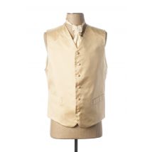 ELIOS - Gilet sans manche beige en soie - Homme - Taille L - Modz