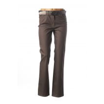 GERRY WEBER - Pantalon casual marron en coton - Femme - Taille 38 - Modz