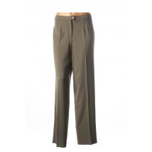 CHRISTIAN MICHEL - Pantalon droit vert en polyester - Femme - Taille 48 - Modz
