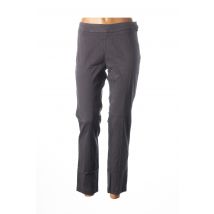 ANNA SCOTT - Pantalon 7/8 gris en coton - Femme - Taille 46 - Modz