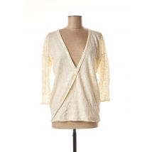 ANNA SCOTT - Pull beige en ramie - Femme - Taille 36 - Modz