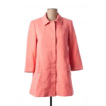 KOCCA - Manteau long rose en coton - Femme - Taille 38 - Modz