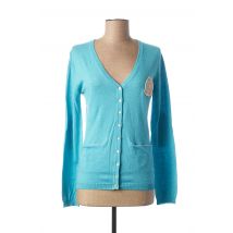 VESTIAIRES PRINCIPAUTE CANNOISE - Gilet manches longues bleu en coton - Femme - Taille 36 - Modz