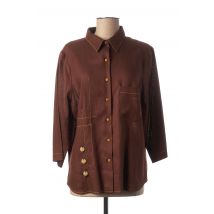 BRIGITTE SAGET - Chemisier marron en lin - Femme - Taille 44 - Modz
