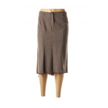 SYM - Jupe mi-longue marron en viscose - Femme - Taille 38 - Modz
