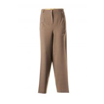 GELCO - Pantalon droit beige en laine vierge - Femme - Taille 54 - Modz