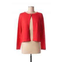 ELEONORA AMADEI - Gilet manches longues rouge en viscose pour femme - Taille 34 - Modz