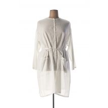 MANUELLE SUIBAL - Robe mi-longue beige en ramie - Femme - Taille 38 - Modz
