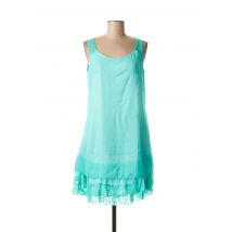 VIRGINIE & MOI - Tunique manches courtes bleu en polyester - Femme - Taille 38 - Modz