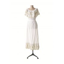 VALERIE KHALFON - Robe longue blanc en coton pour femme - Taille 38 - Modz
