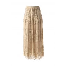 VALERIE KHALFON - Jupe longue beige en nylon pour femme - Taille 38 - Modz