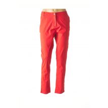 AGATHE & LOUISE - Pantalon slim rouge en coton - Femme - Taille 40 - Modz