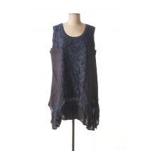 MADE IN ITALY - Robe courte bleu en lin - Femme - Taille 34 - Modz