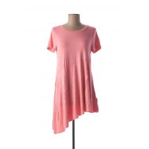 BEST CONNECTIONS - Tunique manches courtes rose en viscose - Femme - Taille 40 - Modz
