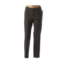 FRANK WALDER - Pantalon droit marron en coton pour femme - Taille 38 - Modz