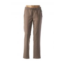 FRANK WALDER - Pantalon droit beige en polyester pour femme - Taille 38 - Modz