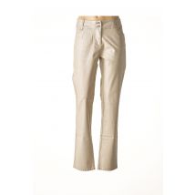 JENSEN - Pantalon droit beige en coton - Femme - Taille 48 - Modz