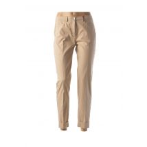 JOCAVI - Pantalon 7/8 beige en coton - Femme - Taille 36 - Modz