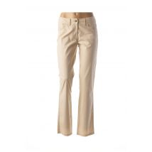 NINATI - Pantalon slim beige en coton - Femme - Taille 38 - Modz
