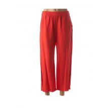 ISCHIKO - Pantacourt orange en lyocell - Femme - Taille 36 - Modz